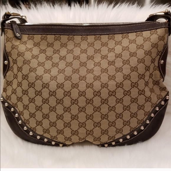 Gucci Pelham Borchie Monogram Canvas hobo bag - Picture 2 of 8